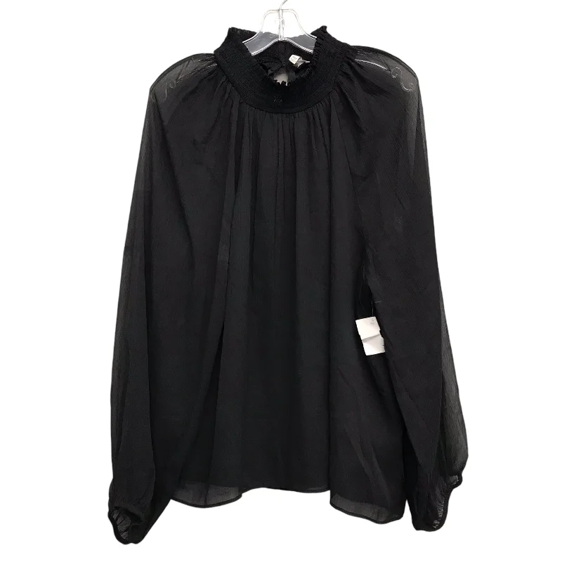 Simple Apparel BLACK TOP LS by JOIE Size:1X