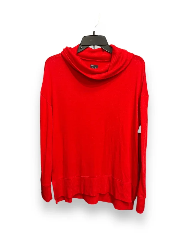 Trendy Styles Top Long Sleeve Basic By Gap In Orange, Size: M