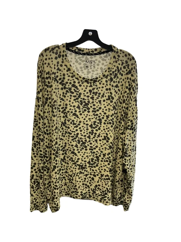 Versatile Knitwear Top Long Sleeve By Marc New York In Animal Print, Size: 3x