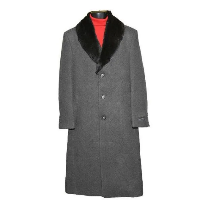 Functional Tops Charcoal Grey Big And Tall Trench Coat Raincoats Overcoat / Topcoat