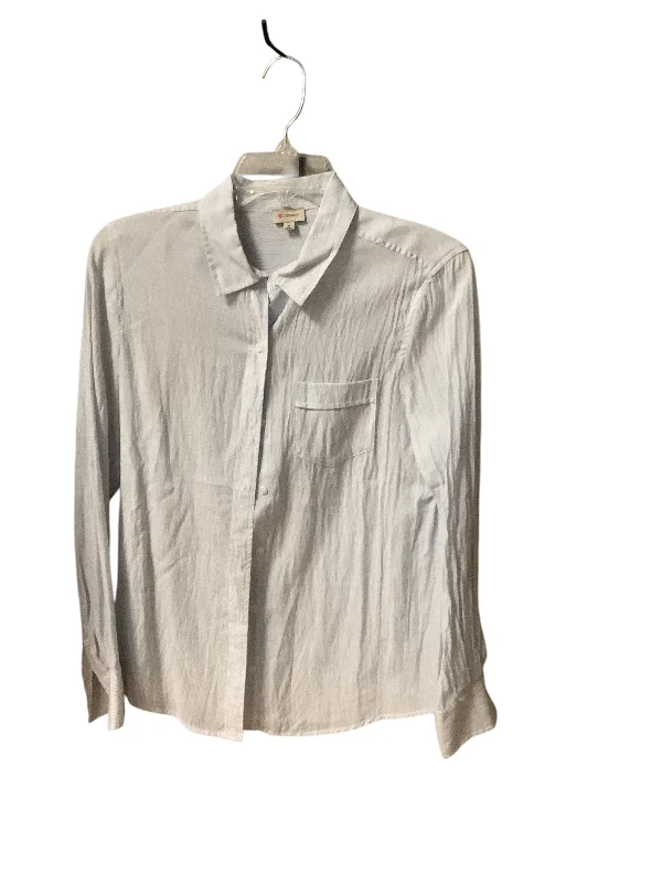 Trendy Apparel Top Long Sleeve By Loft In Tan, Size: S