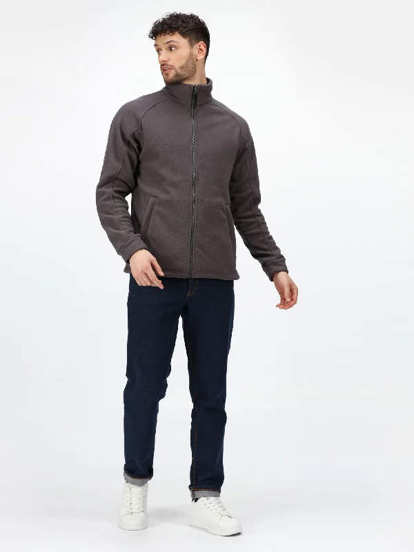 Comfy Hoodies Regatta Mens L/S Fleece Zipper TRF532 (Grey)