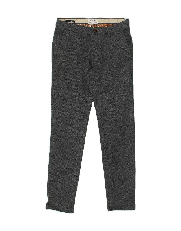 Easy Pants JACK & JONES Mens Slim Chino Trousers W29 L32 Grey Cotton