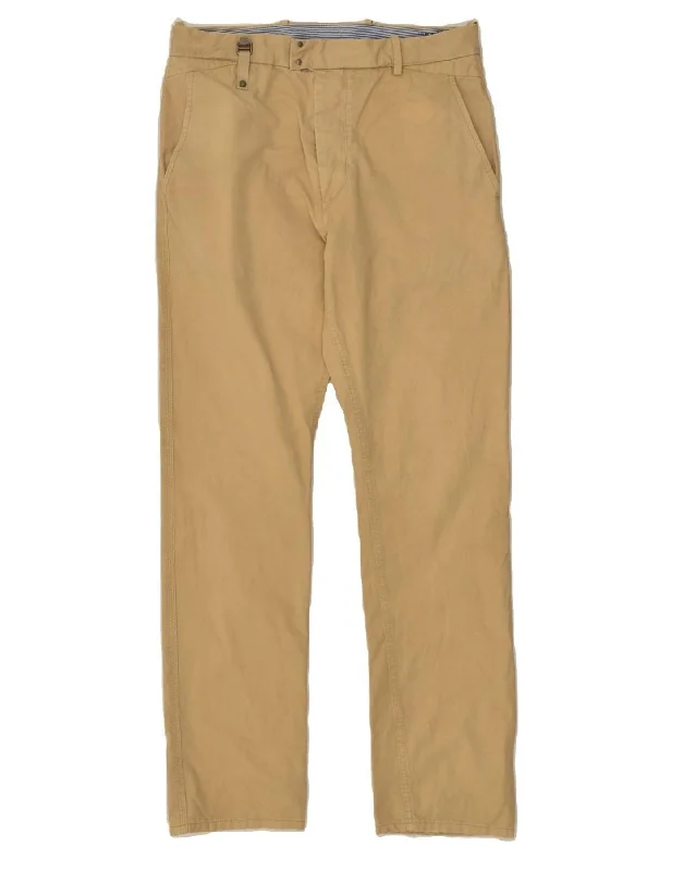 Stylish Looks DIESEL Mens Regular Slim Fit Chino Trousers W29 L29 Beige Cotton