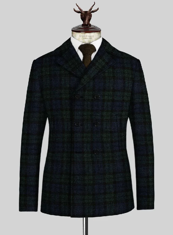 Casual Sweaters Harris Tweed Yale Tartan Pea Coat