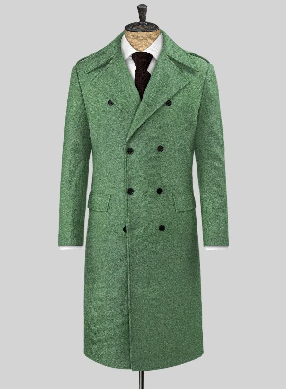 Warm Wear Highlander Heavy Paris Green Tweed GQ Overcoat