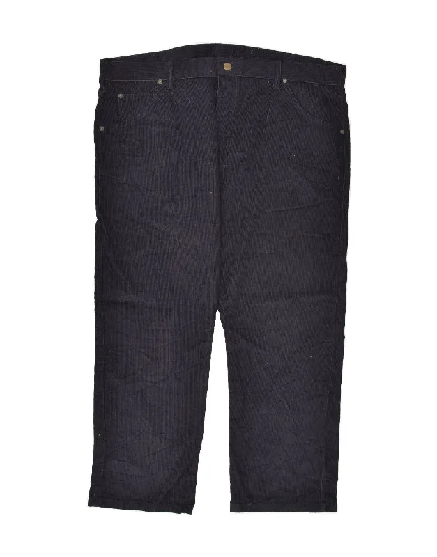 Athletic Gear L.L.BEAN Mens Straight Corduroy Trousers W42 L28  Navy Blue Cotton