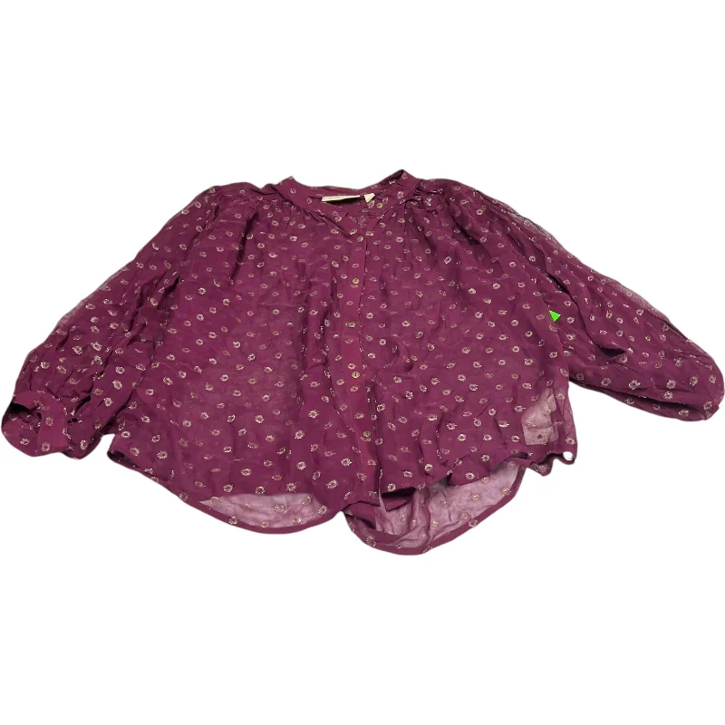 Cozy Looks Top Long Sleeve By Moulinette Soeurs In Purple, Size: S