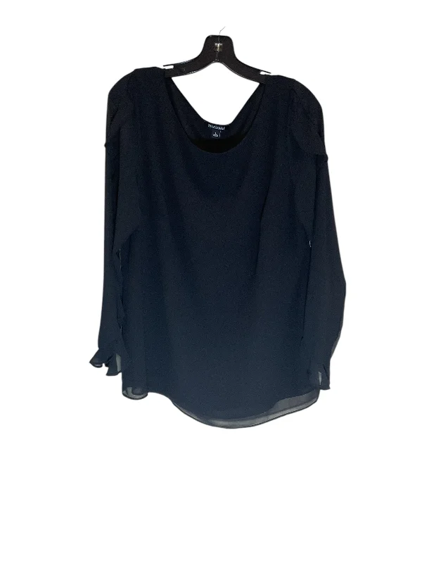 Street Gear Top Long Sleeve By Roz And Ali In Black, Size: L