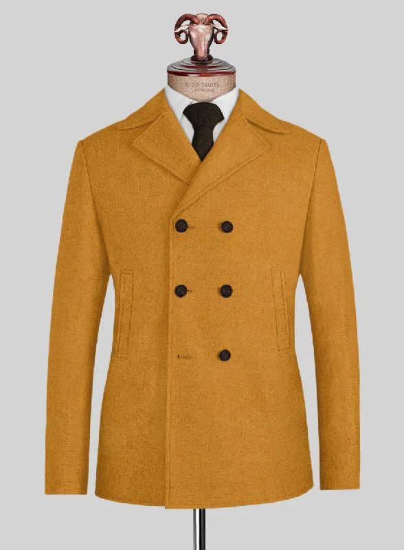 Casual Sneakers Naples Mimosa Yellow Tweed Pea Coat