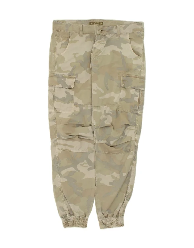 Timeless Style VINTAGE Mens Joggers Cargo Trousers IT 46 Small W28 L28  Beige Camouflage