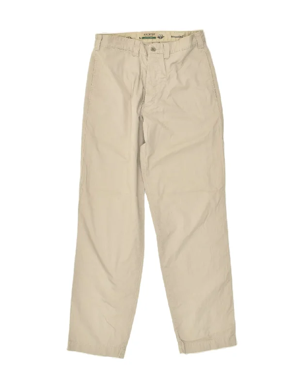 Smart Outfits DOCKERS Mens Straight Chino Trousers W32 L32 Beige Cotton