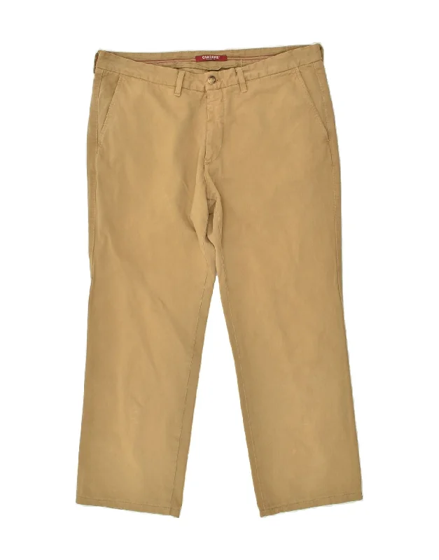 Urban Style CARRERA Mens Straight Chino Trousers W40 L28 Beige Cotton