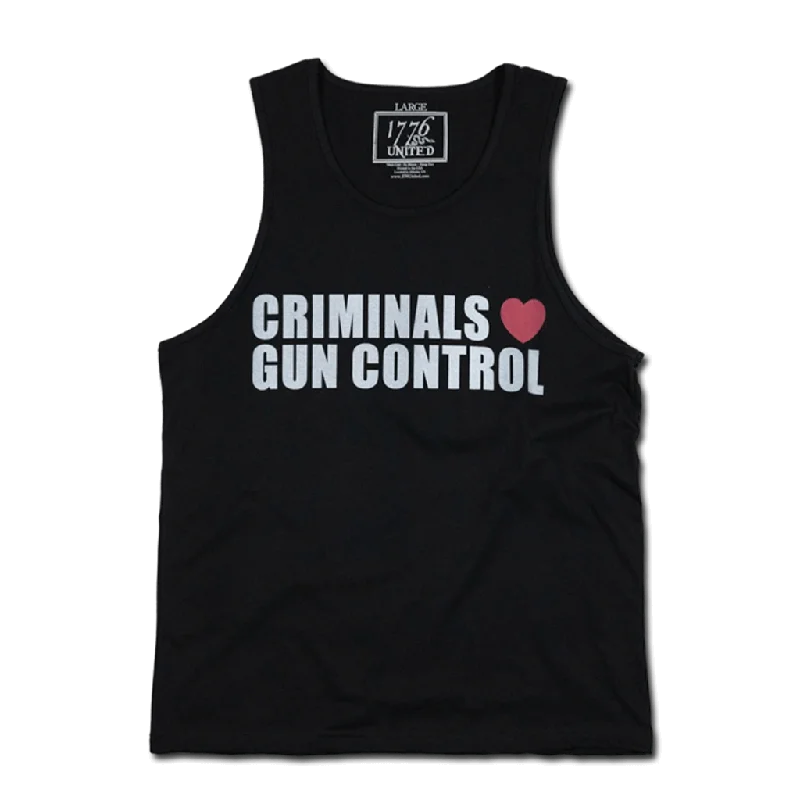 Smart Casual Wear Criminals Love Gun Control Tank