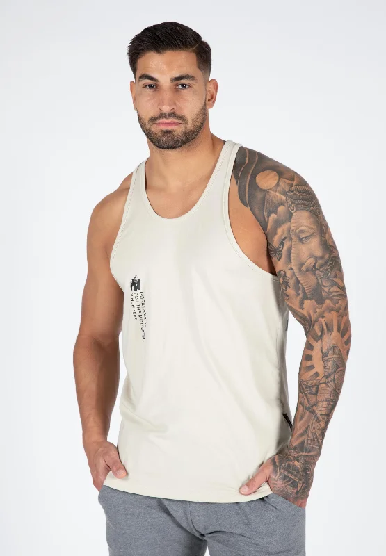 Comfortable Shirts Carrizo Tank Top - Beige