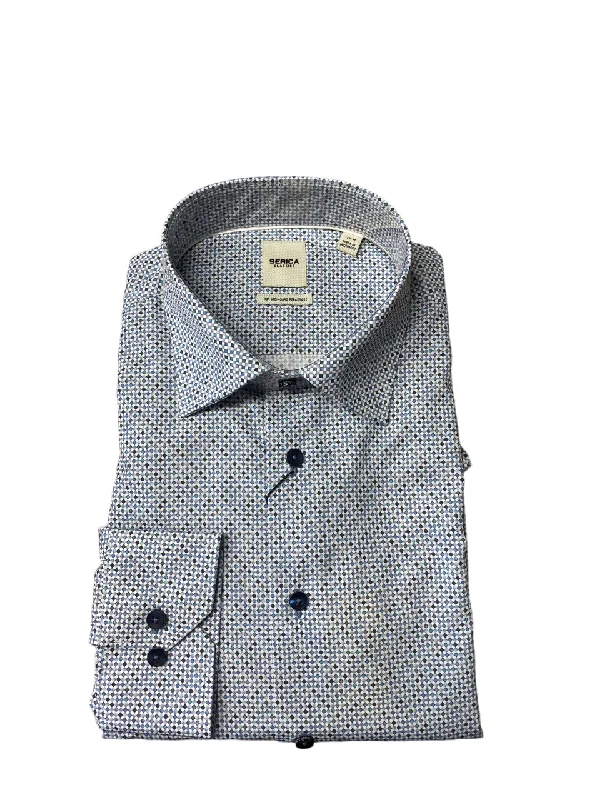 Cozy Looks Serica Dress Shirt - C - 2462154 15 Blue