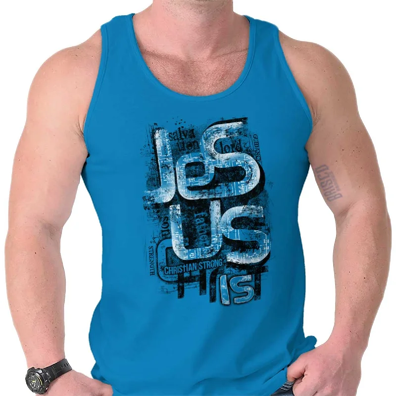 Relaxed Denim Jesus Christ Tank Top