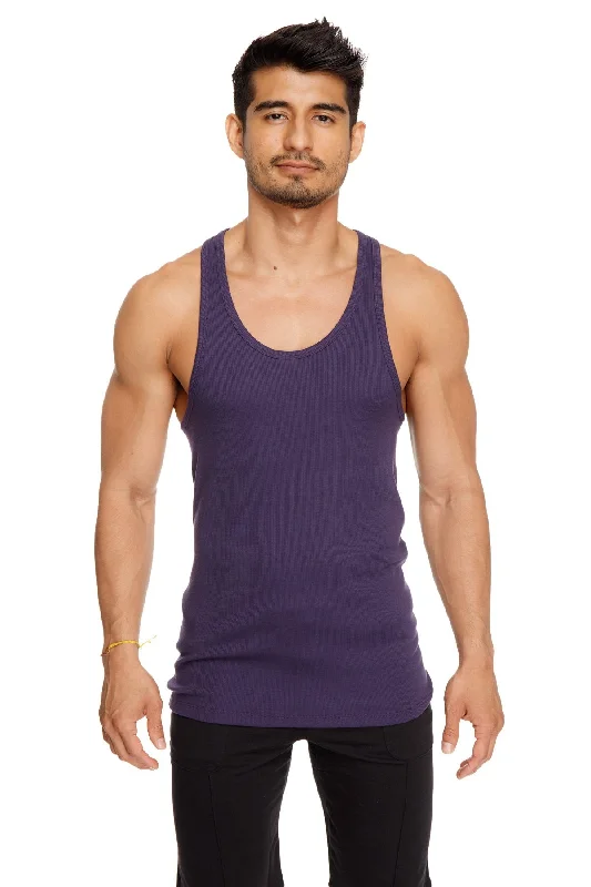 Versatile Wardrobe Racer-back Yoga Tank (Eggplant Purple)