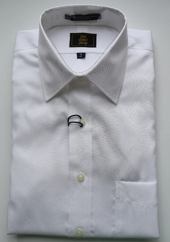 Soft Jackets The Shirt Shop Dress Shirt - White Spread (Exact Sleeve Length)