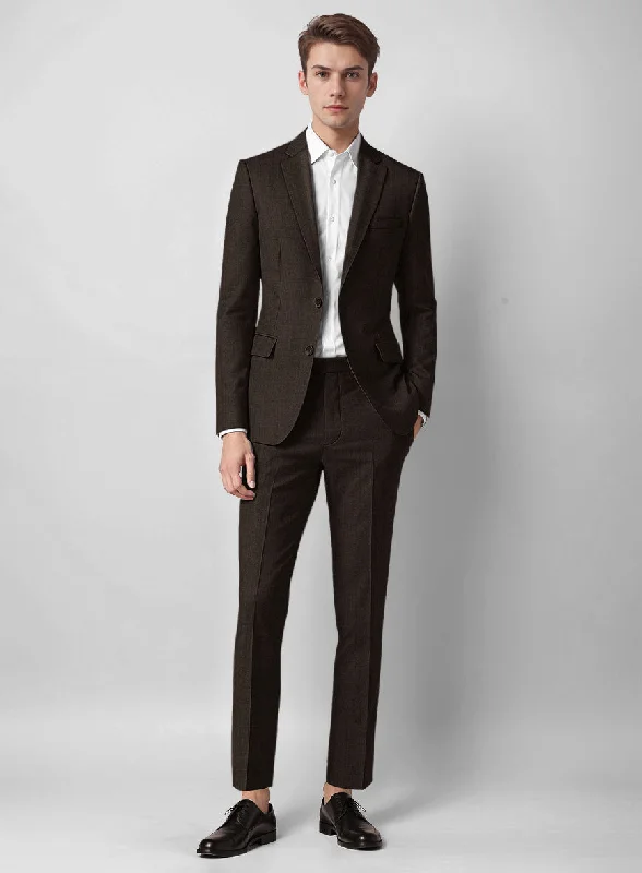 All-Purpose Wear Guabello Dark Brown Suit