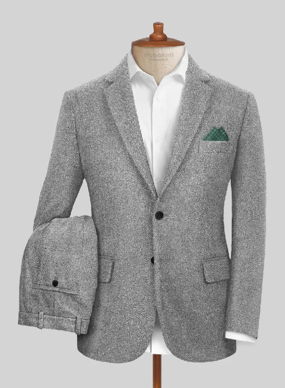 Trendy Apparel Highlander Steel Gray Tweed Suit