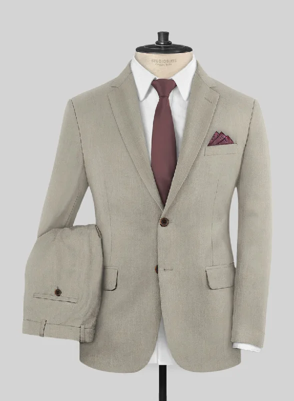 Light T-shirts Caccioppoli Sun Dream Beige Wool Silk Suit