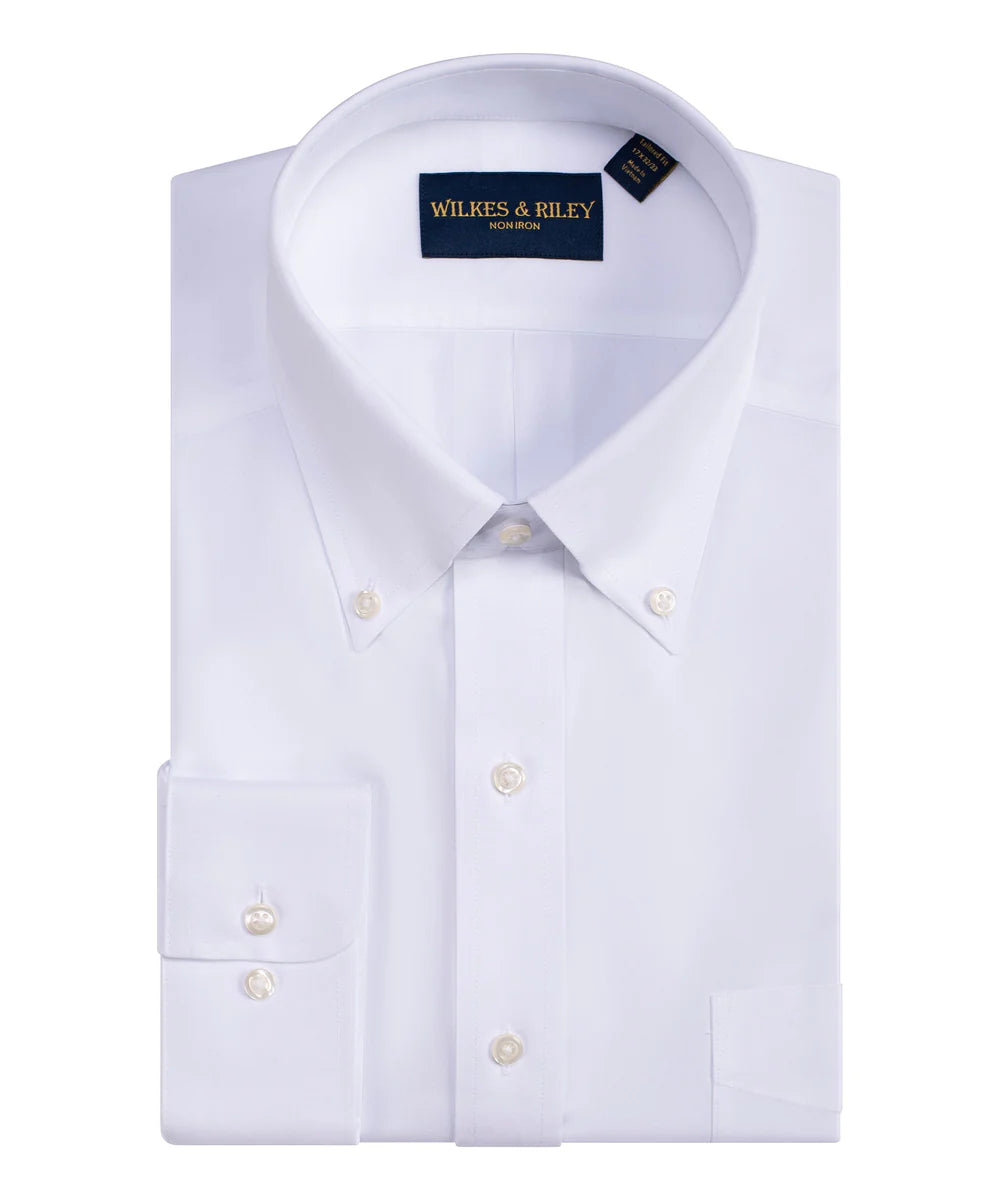 Stylish Layers Wilkes & Riley Button Down Dress Shirt (White)