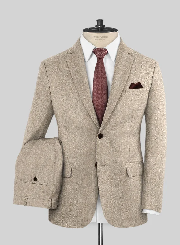 Timeless Style Caccioppoli Sun Dream Emasie Muted Beige Wool Suit