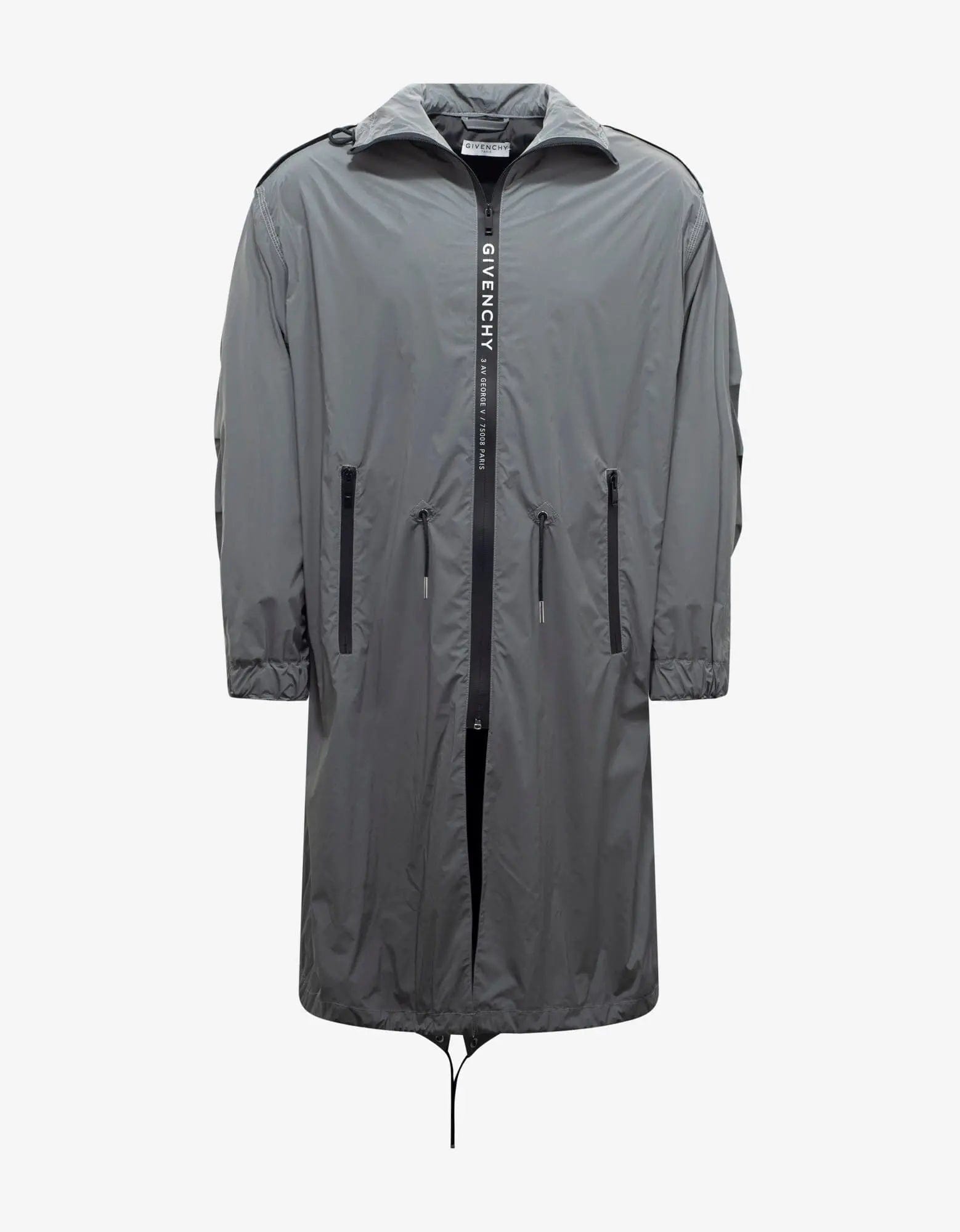 Outdoor Gear Givenchy Grey Reflective Nylon Parka
