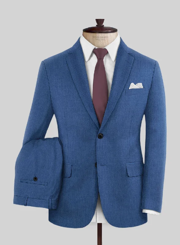 Easy Pants Reda Artic Blue Wool Suit