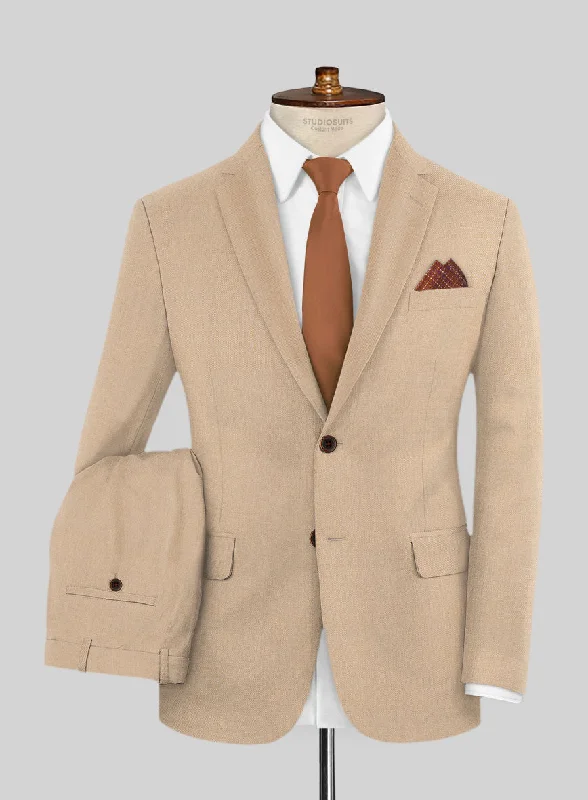 Urban Style Lanificio Zegna Trofeo Mocha Beige Wool Suit