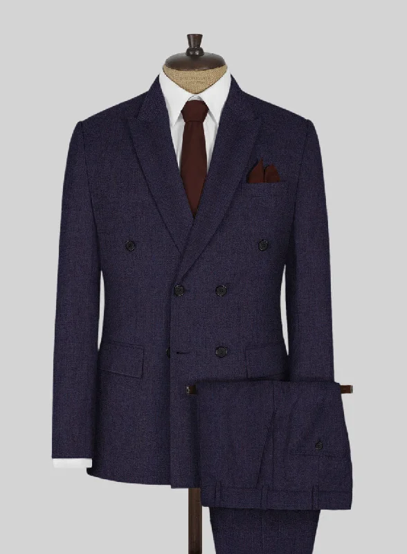 Everyday Comfort Napolean Eggplant Wool Suit