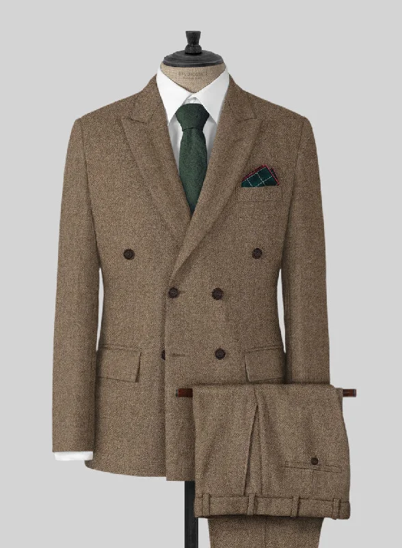 Comfortable Wearables Highlander Light Tobacco Tweed Suit