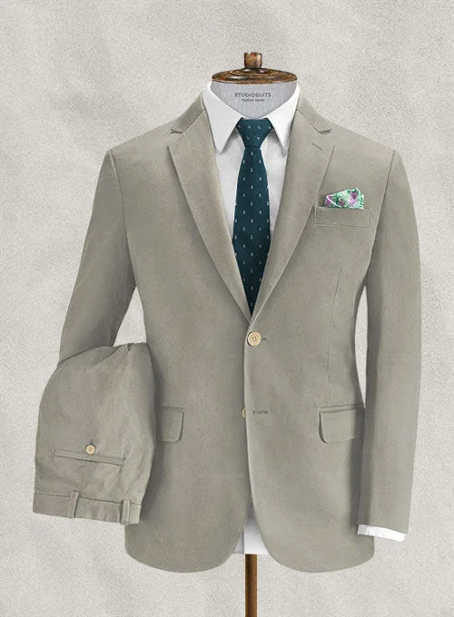 Sporty Styles Loro Piana Stone Beige Cotton Suit