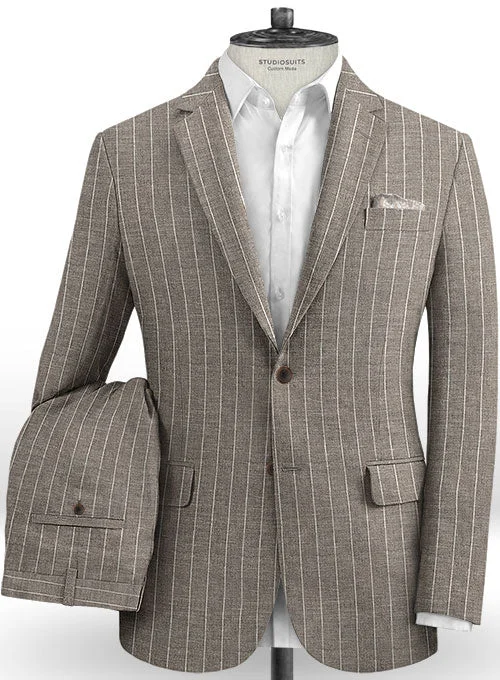 Premium Fit Solbiati Linen Wool Silk Jazzo Suit