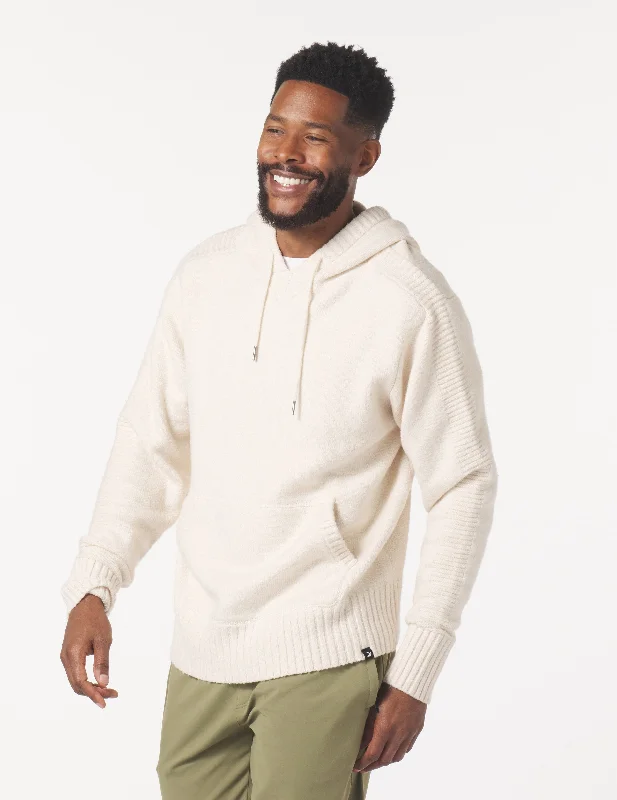 Versatile Wardrobe Knit Up Hoodie: Oatmilk