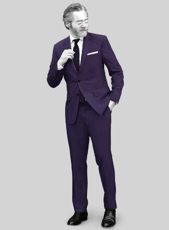 Everyday Denim Napolean Violet Wool Suit