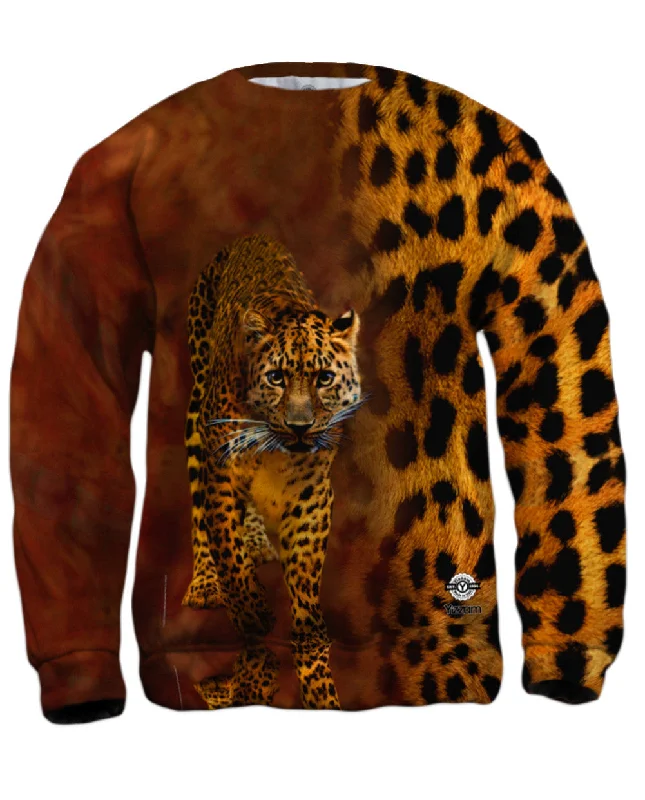 Comfy Hoodies Leopard Half Skin