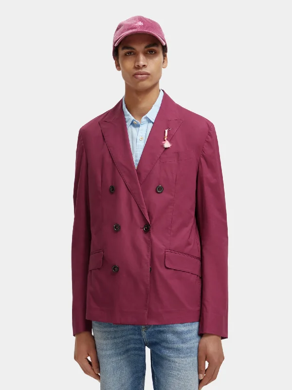 Lightweight double-breasted blazer