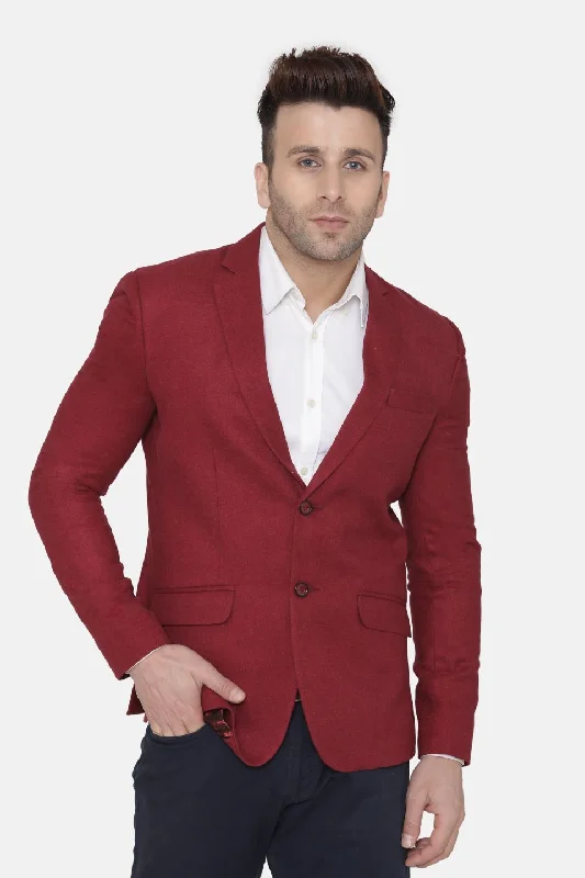 Wool Red Blazer