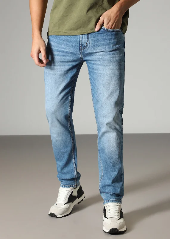 Cozy Basics Laid-Back Style Laid-Back Style Blue Cobalt Slim Fit Jeans