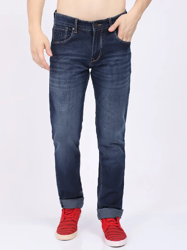 Comfy Suits Smart Wear Smart Wear Men's Ultra Narrow fit Medium Fade Indigo Blue  Jeans