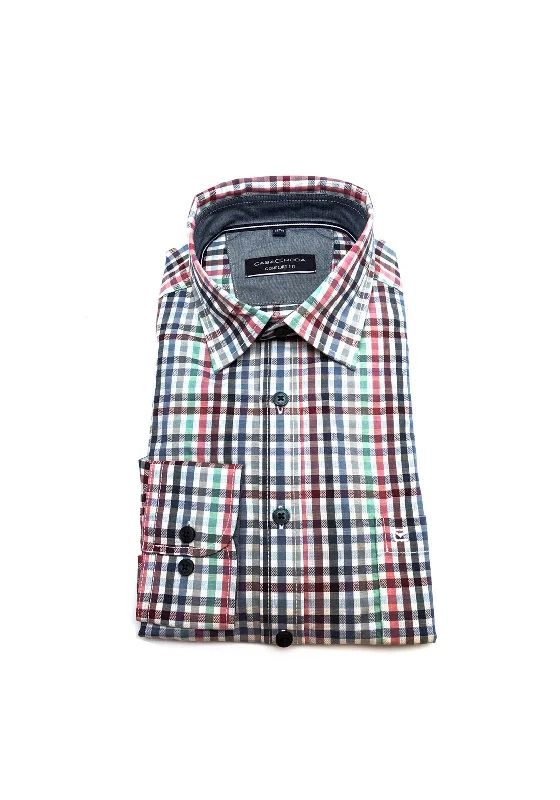 Casa Moda Gingham Shirt, Rainbow Multi