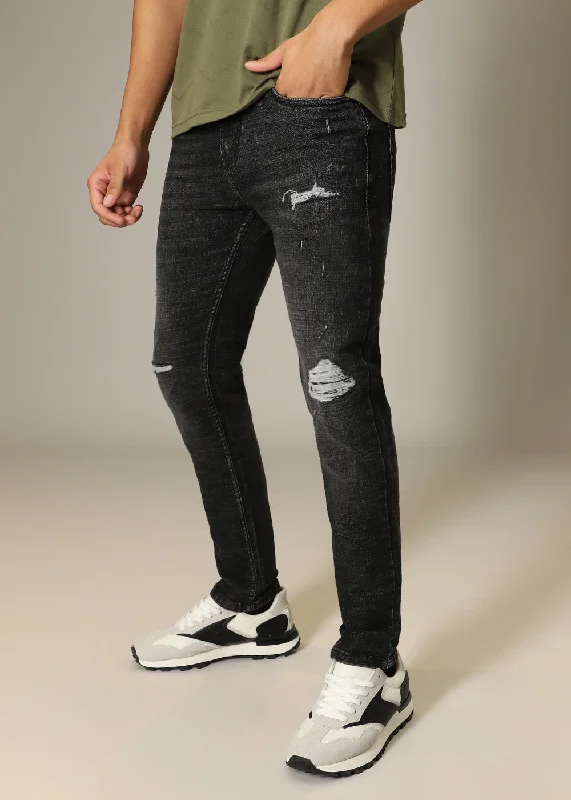 Light T-shirts Soft Layers Soft Layers Graphite Fade Slim Fit Jeans