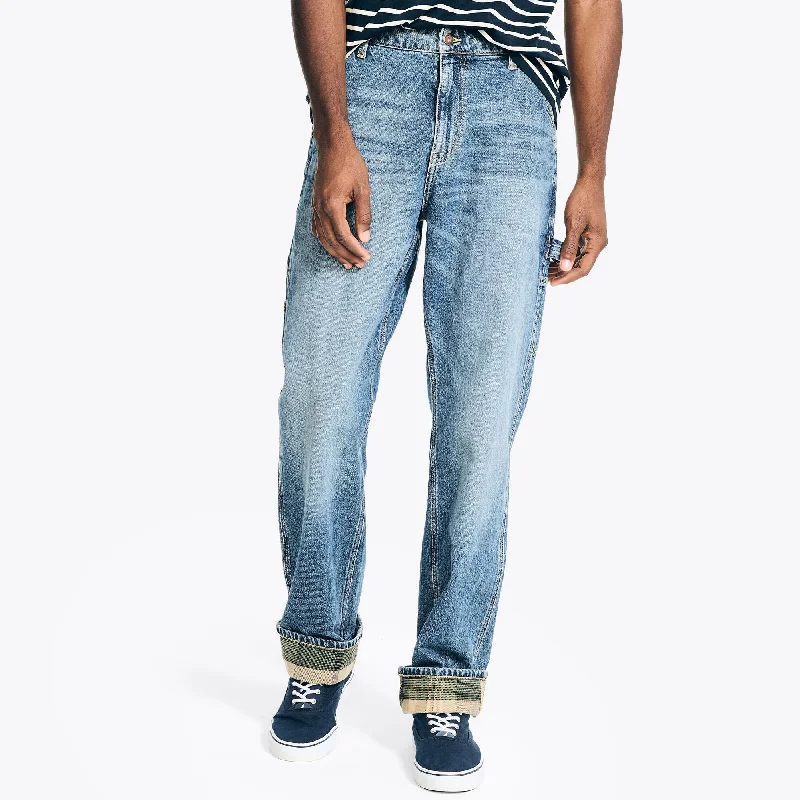 Nautica Mens Denim Carpenter Pant