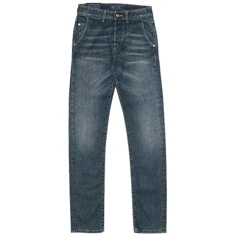 Urban Outfits Luxury Comfort Luxury Comfort PT05 PANTALONI TORINO Blue Washed Denim Slim Fit Stretch Jeans NEW US 30