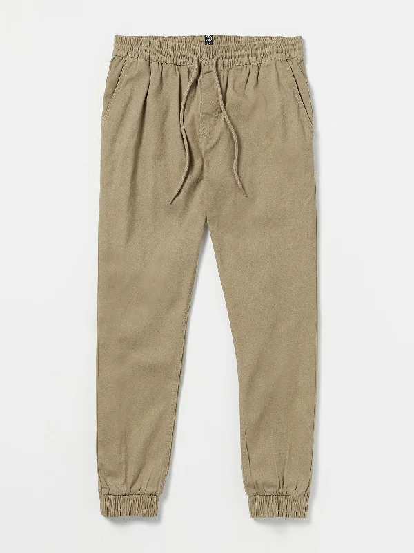 Everyday Apparel Classic Casual Classic Casual Road Trip Elastic Waist Pant - Khaki