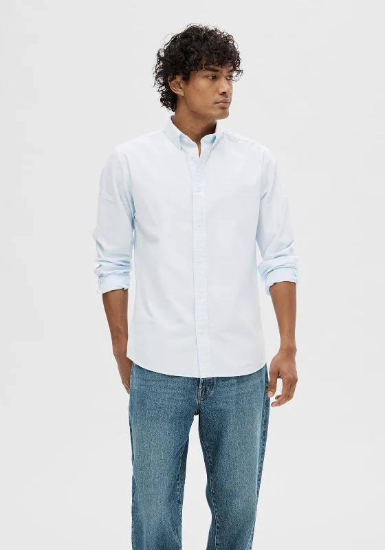 Selected Homme Rick Poplin Shirt, Light Blue