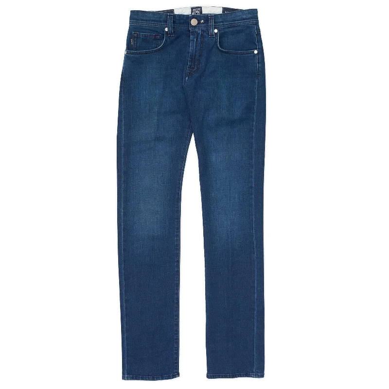 Everyday Denim Effortless Comfort Effortless Comfort TRAMAROSSA Michelangelo Blue Cotton Stertch Slim Fit Jeans Pants NEW