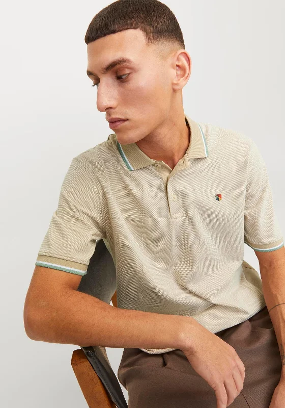 Jack & Jones Bluwin Polo Shirt, Fields of Rye